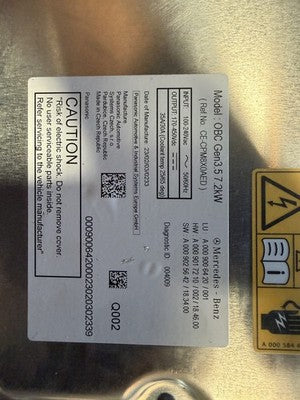2019-2020 Mercedes-Benz S560e W222 7.2kW Onboard Charger Obc A0009006420 OEM - eBay image 3