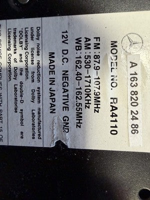 1998-2005 Mercedes ML350 ML430 ML55 Navigation Radio CD Player OEM 1638202486 - eBay image 3