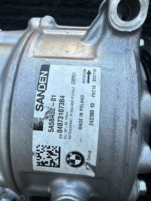 16-25 BMW 750i M5 X5M X6M X7 4.4L Ac Compressor 64525A58A52 OEM - eBay image 3