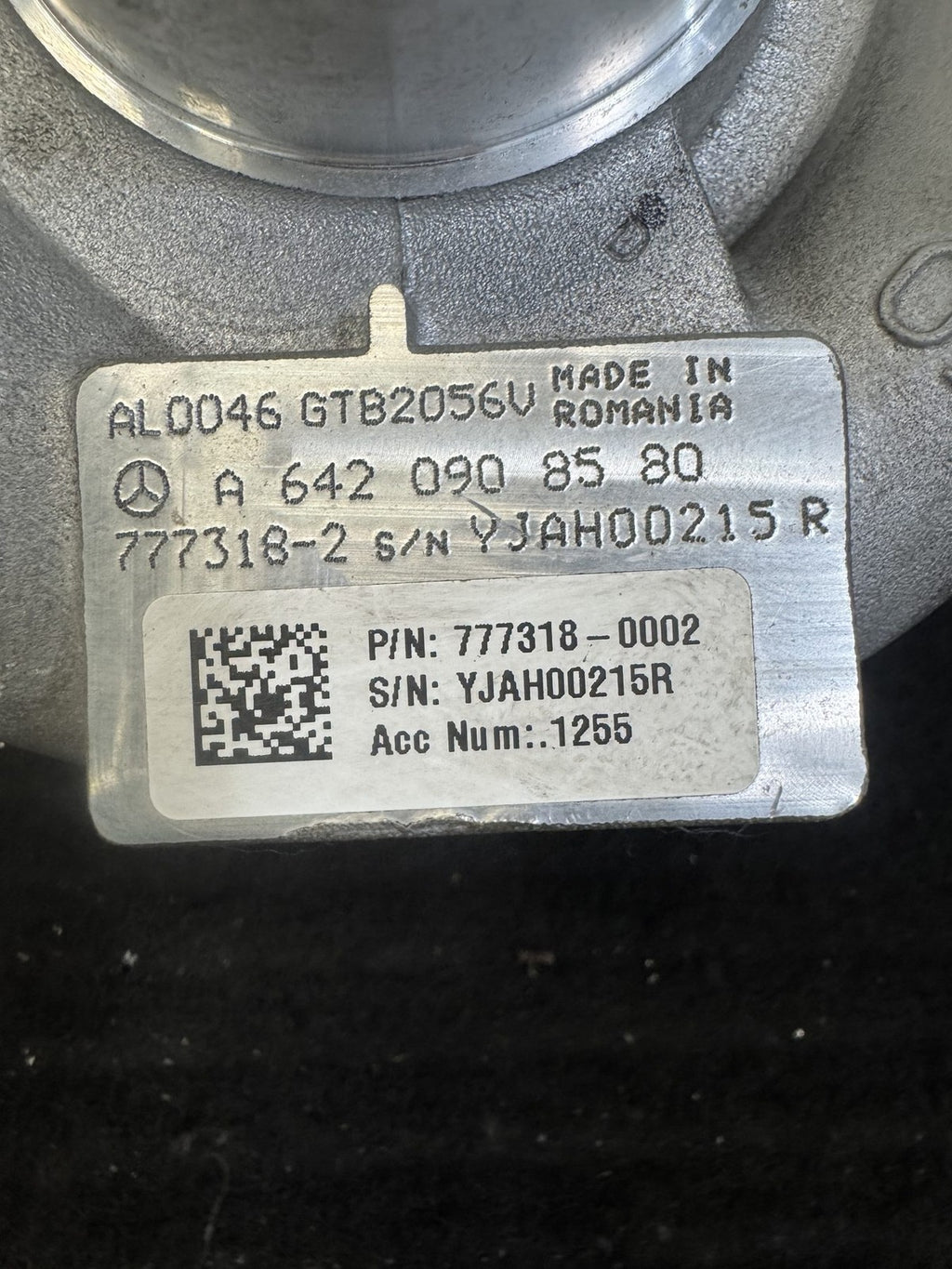 2007-2022 Mercedes-Benz E Gl Ml R Sprinter 3.0L Diesel Turbo OEM A6420908580 - eBay image 2