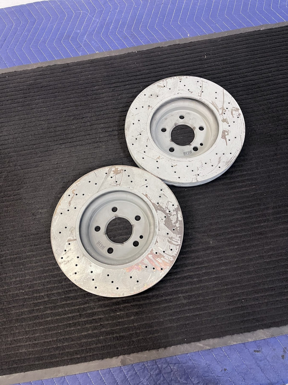 2014-2020 Mercedes-Benz CLA250 GLA250 Sport Front Drilled Rotors Pair OEM A2464212712 - eBay image 3
