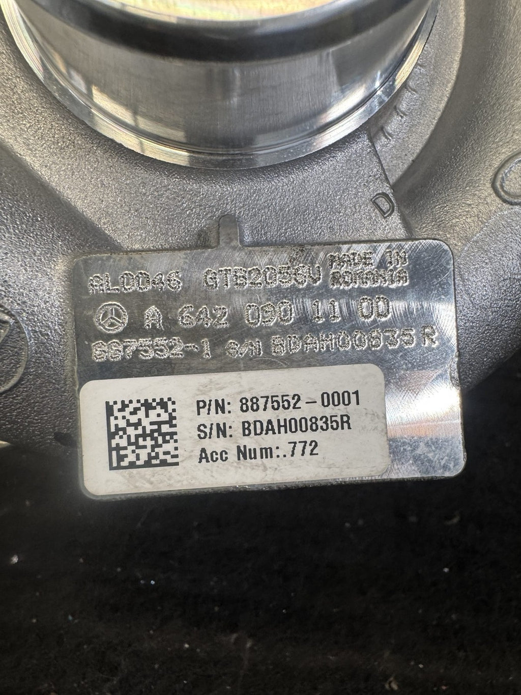 2010-2018 Mercedes-Benz Sprinter 2500 3500 3.0L Diesel Turbo OEM A6420901100 - eBay image 2