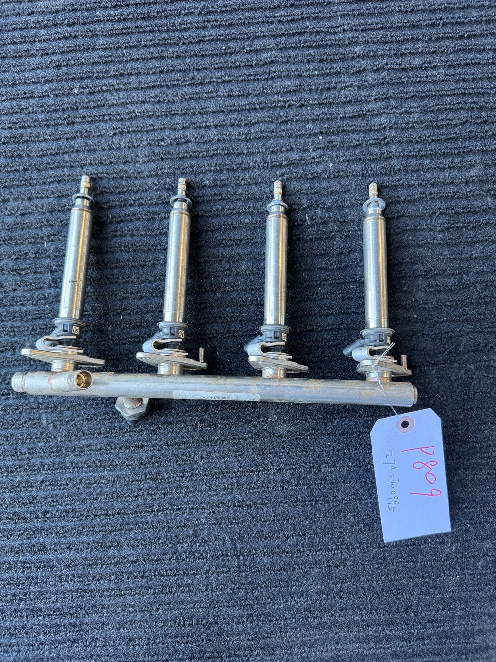 Mercedes C-Class 1.6L M274 Fuel Injection Rail OEM A2740700995 - eBay image 1