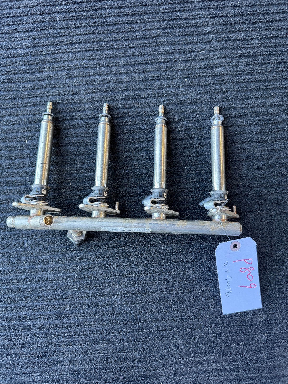 Mercedes C-Class 1.6L M274 Fuel Injection Rail OEM A2740700995 - eBay image 1
