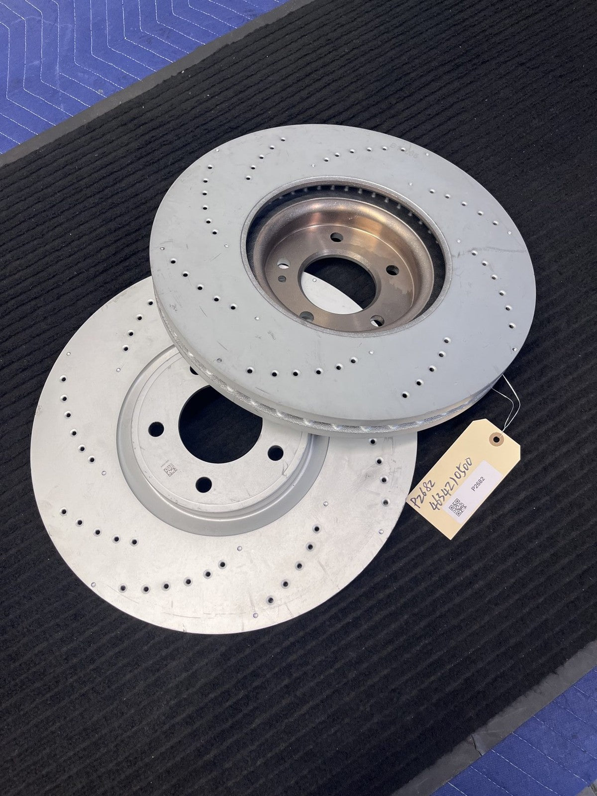 2019-2025 Mercedes-Benz G63 AMG Front Drilled Brake Rotors Pair OEM A4634210500 - eBay image 1