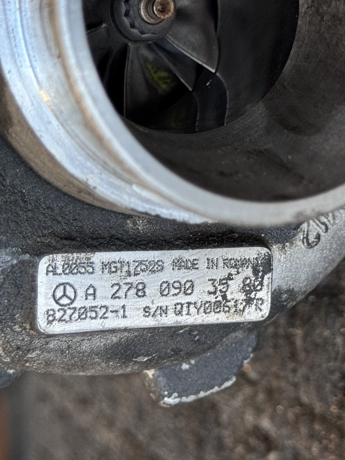 2012-2017 Mercedes W222 S550 E550 M278 V8 Left Driver Turbocharger A2780903580 - eBay image 6