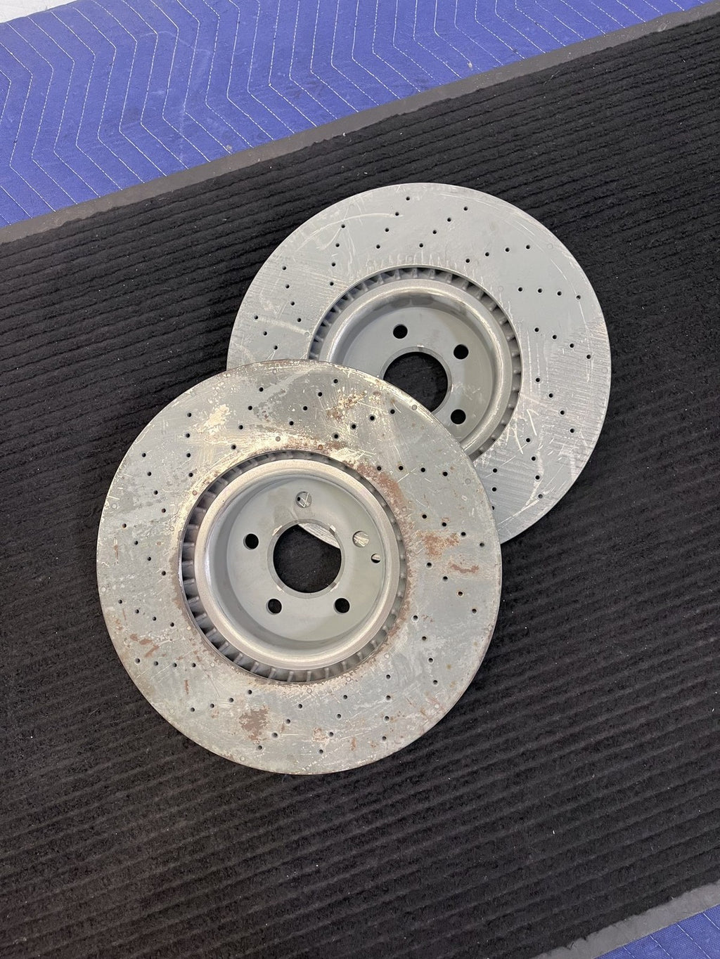 2013-2020 Mercedes-Benz SL400 SL450 SL550 Front Drilled Rotor Pair OEM A2314211312 - eBay image 4