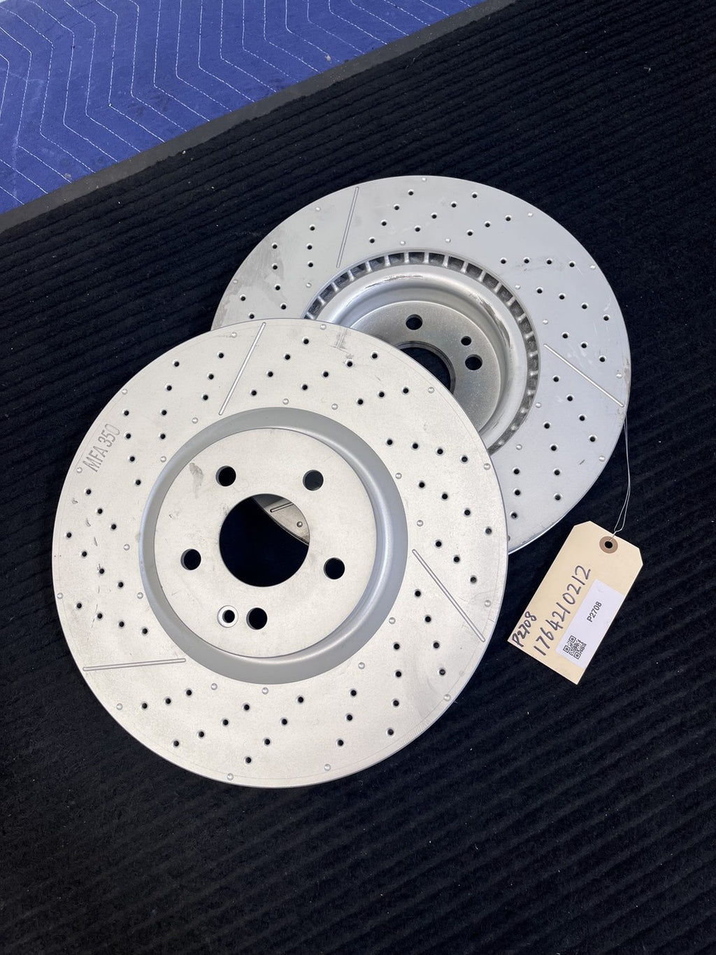 2014-2019 Mercedes-Benz CLA45 GLA45 AMG Front Brake Rotors Pair OEM A1764210212 - eBay image 1