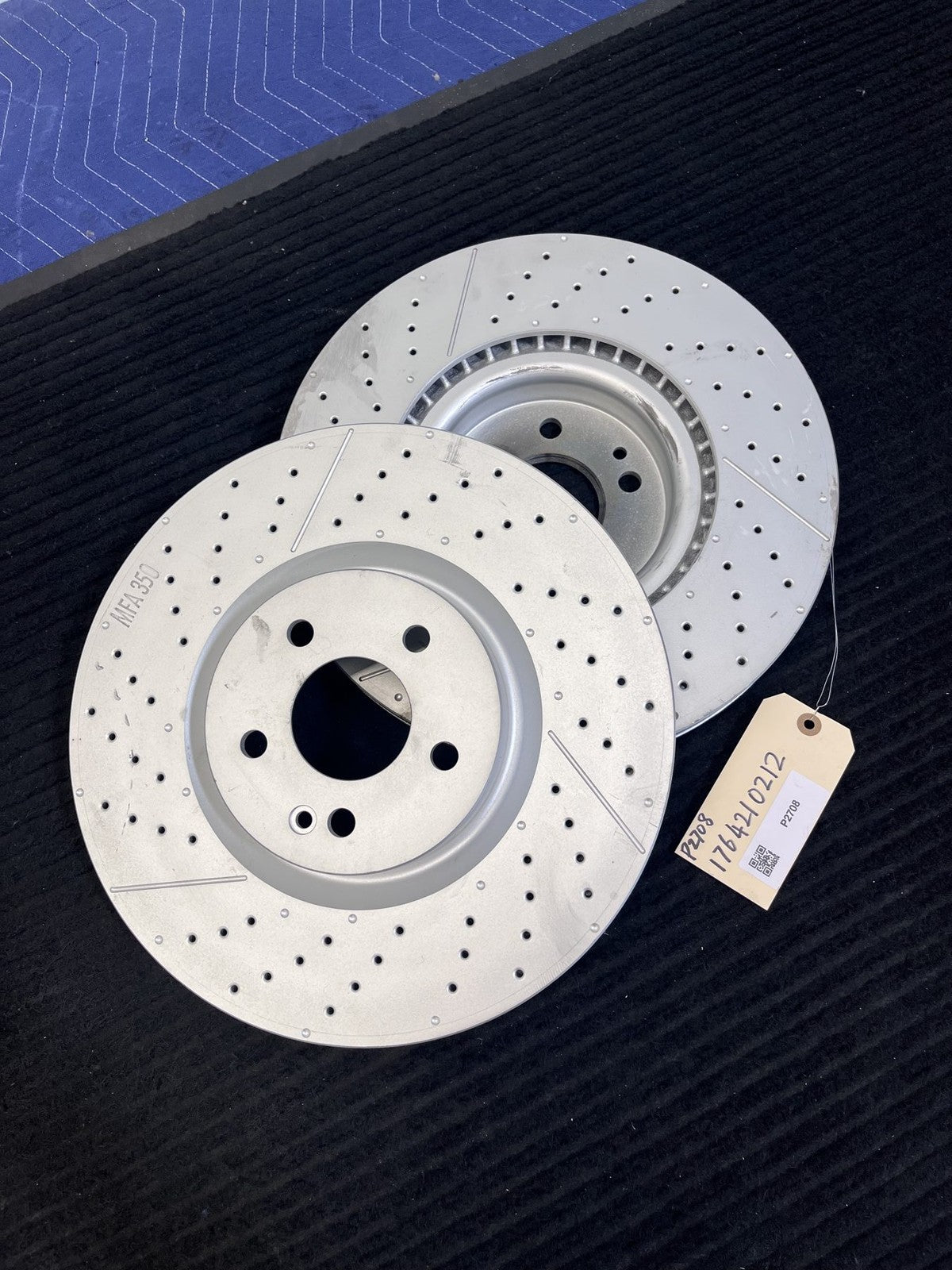 2014-2019 Mercedes-Benz CLA45 GLA45 AMG Front Brake Rotors Pair OEM A1764210212 - eBay image 1