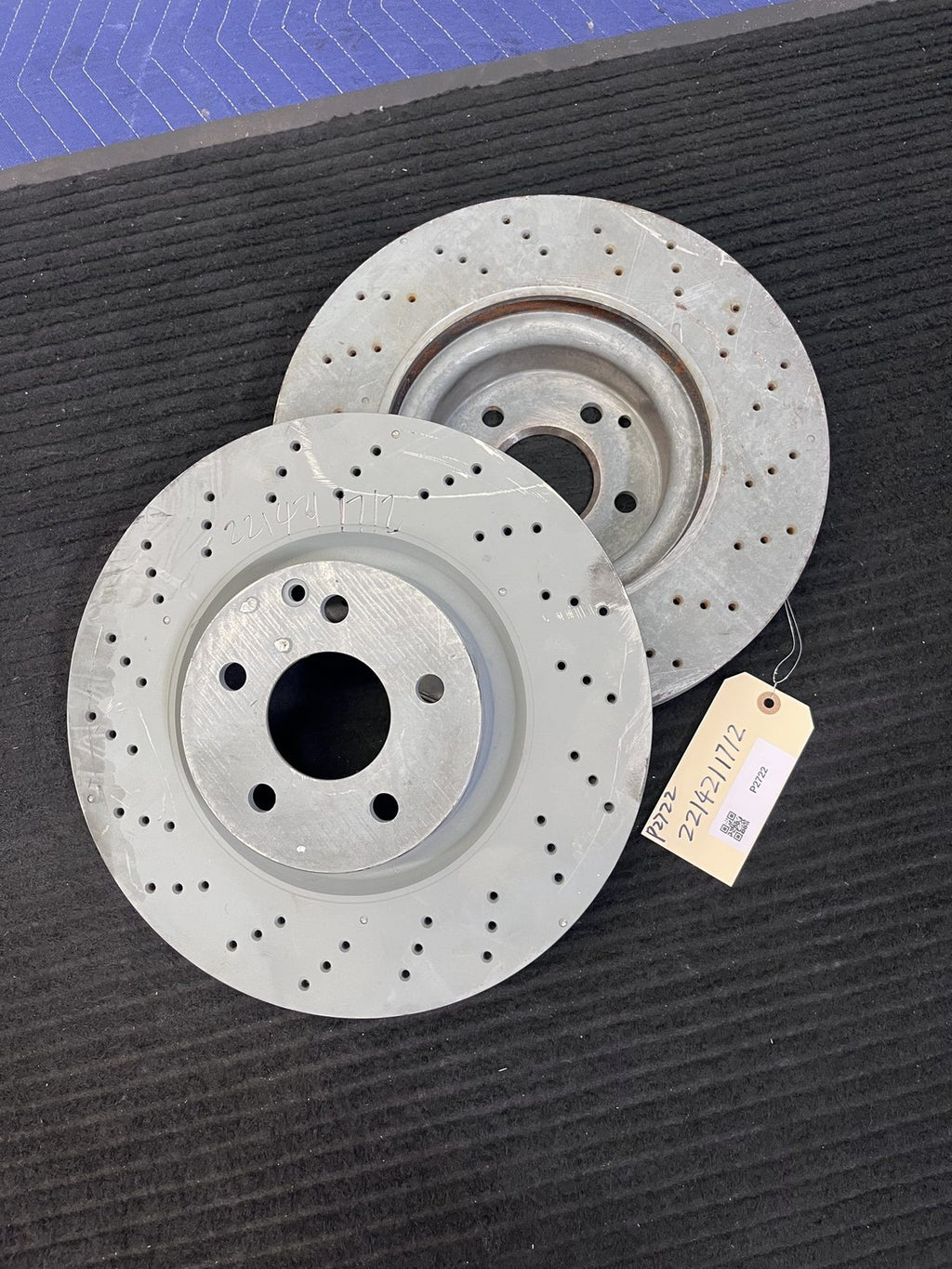 2007-2014 Mercedes-Benz CL550 S400 S550 Front Brake Rotor Pair OEM A2214211712 - eBay image 1