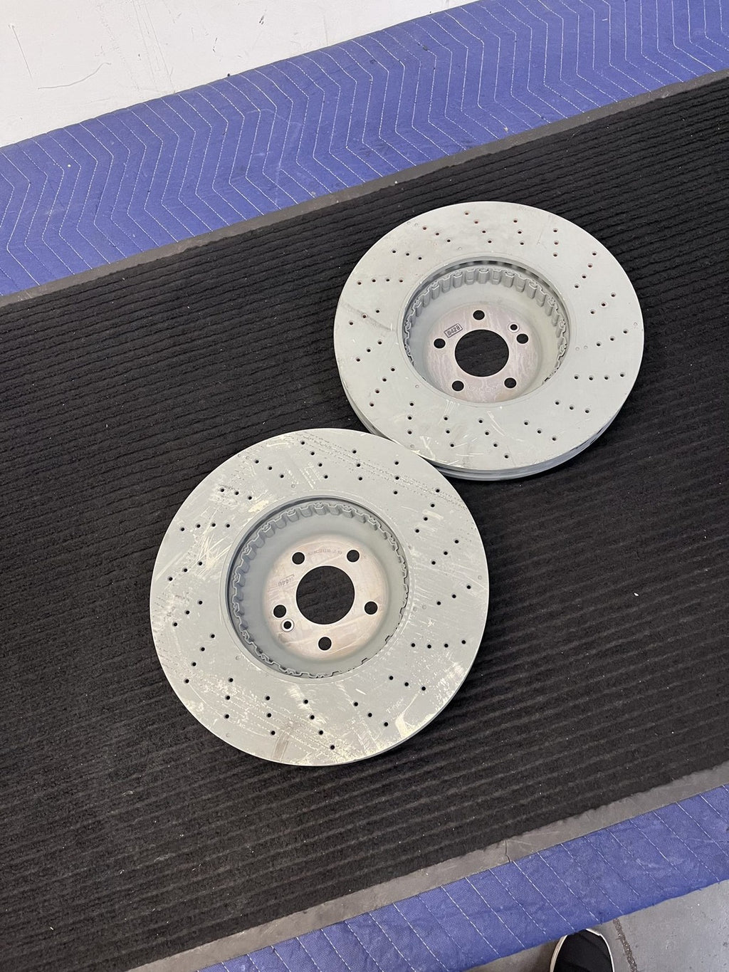 2014-2021 Mercedes-Benz S450 S550 S560 Front Drilled Rotor Pair OEM A2224215100 - eBay image 2