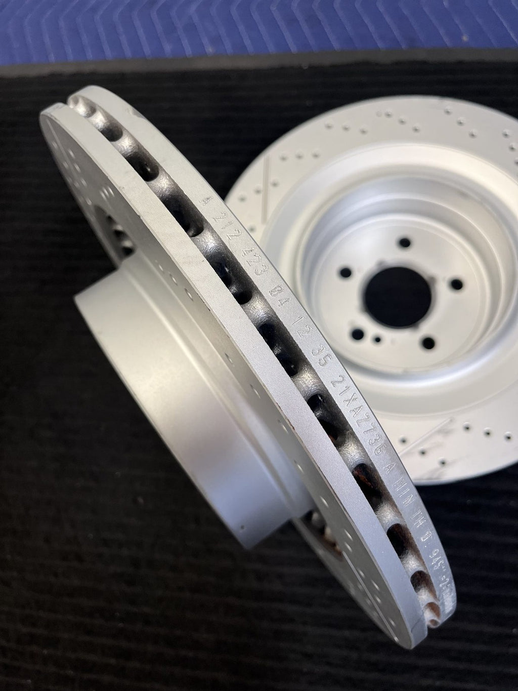 2010-2016 Mercedes-Benz E63 2012-2018 CLS63 AMG Rear Rotor Pair OEM A2124230412 - eBay image 2