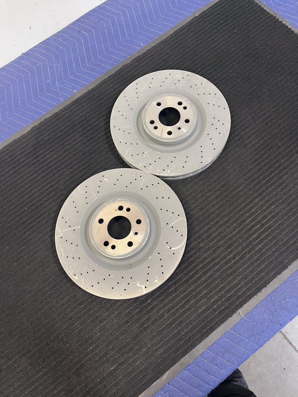 2012-2019 Mercedes-Benz Ml Gl Gle Gls Front Drilled Brake Rotors Pair OEM A1664211600 - eBay image 5