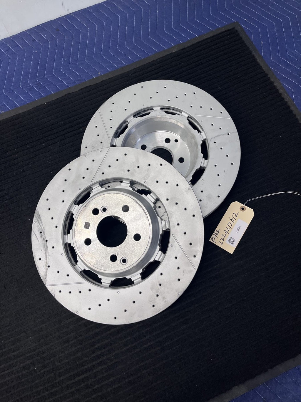 2014-2021 Mercedes-Benz S63 S65 AMG Maybach S650 Front Rotors Pair OEM A2224212612 - eBay image 1