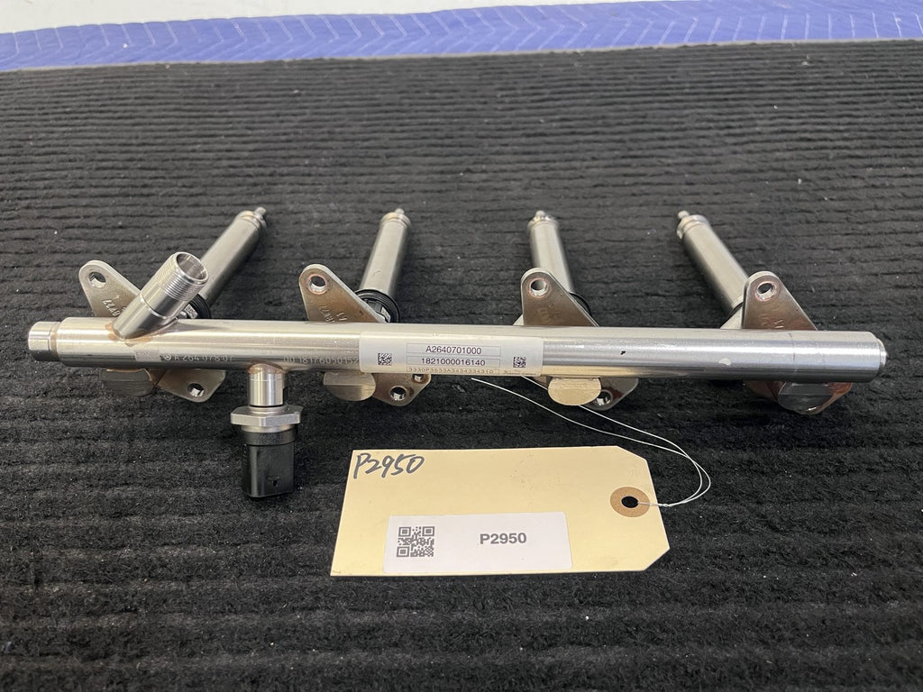2019-2023 Mercedes-Benz C300 GLC300 E350 Fuel Rail 4 Injectors OEM A2640701000 - eBay image 1