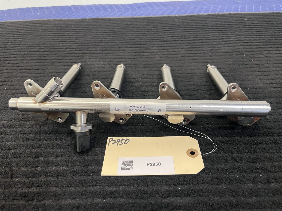 2019-2023 Mercedes-Benz C300 GLC300 E350 Fuel Rail 4 Injectors OEM A2640701000 - eBay image 1