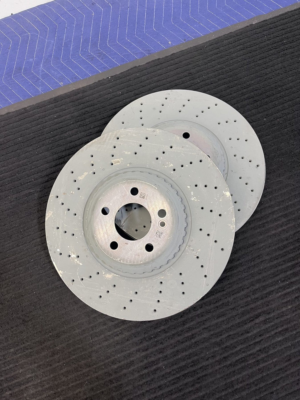 2014-2021 Mercedes-Benz S450 S550 S560 Front Drilled Rotor Pair OEM A2224215100 - eBay image 6