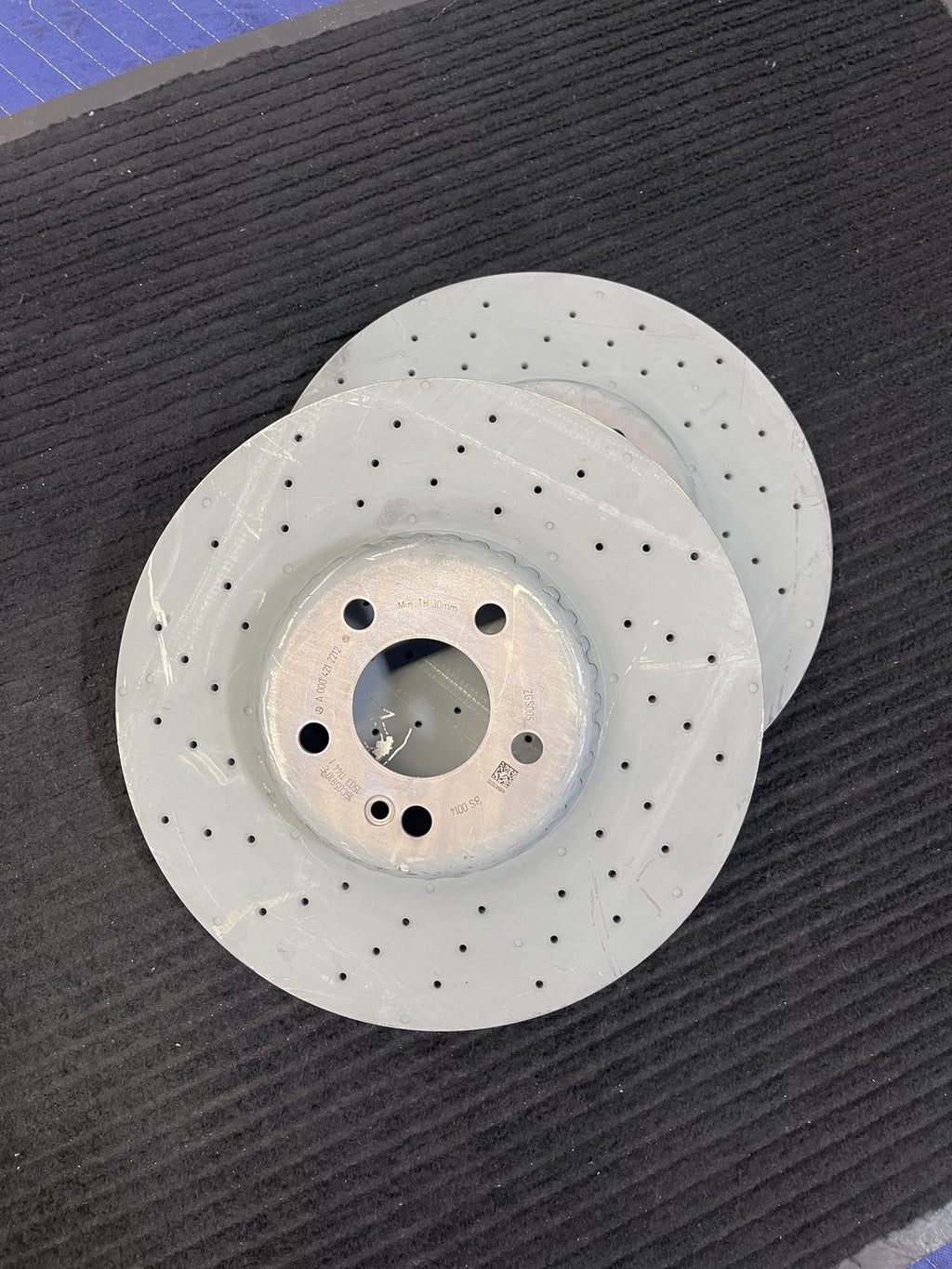 2015-2023 Mercedes-Benz C300 C43 AMG Front Brake Rotor Pair OEM A0004212212 - eBay image 3