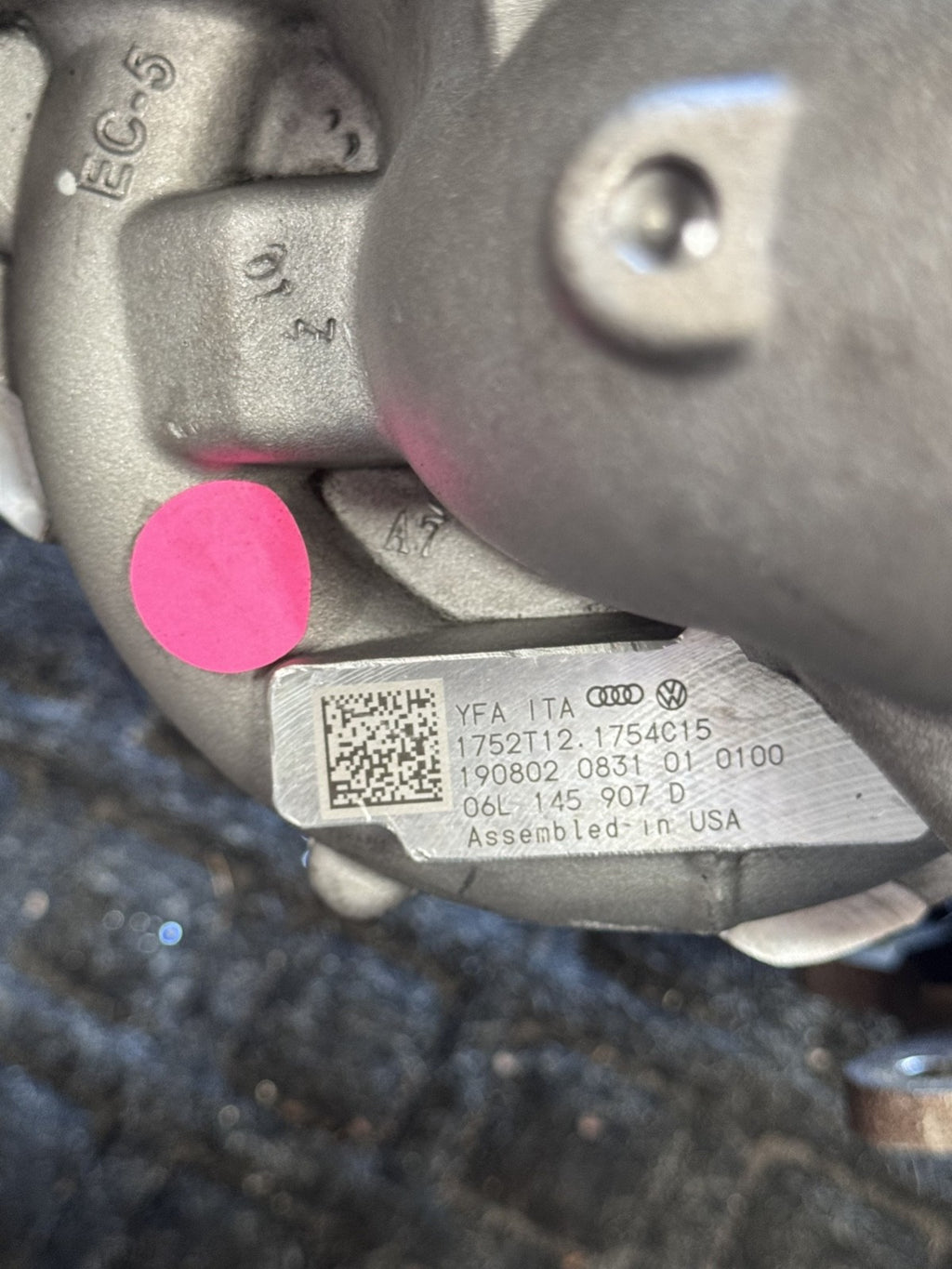 2018-2024 Audi Q5 Q7 A4 A5 A6 A7 2.0L Turbocharger OEM 06L145907D Genuine - eBay image 6