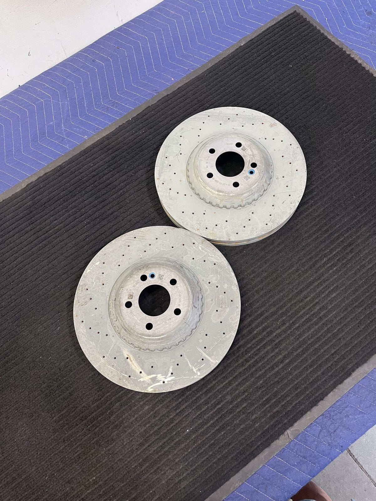 2021-2025 Mercedes-Benz S500 S580 C43 GLC43 Front Drilled Rotor Pair OEM A2234214200 - eBay image 4