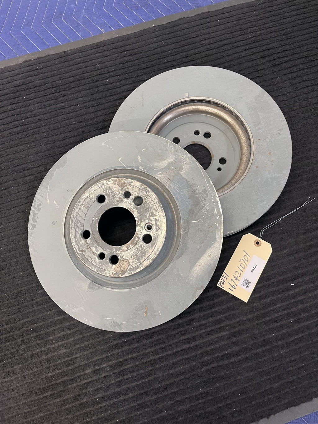 2020-2026 Mercedes-Benz GLE350 W167 Front Vented Rotor Pair OEM A1674210701 - eBay image 1