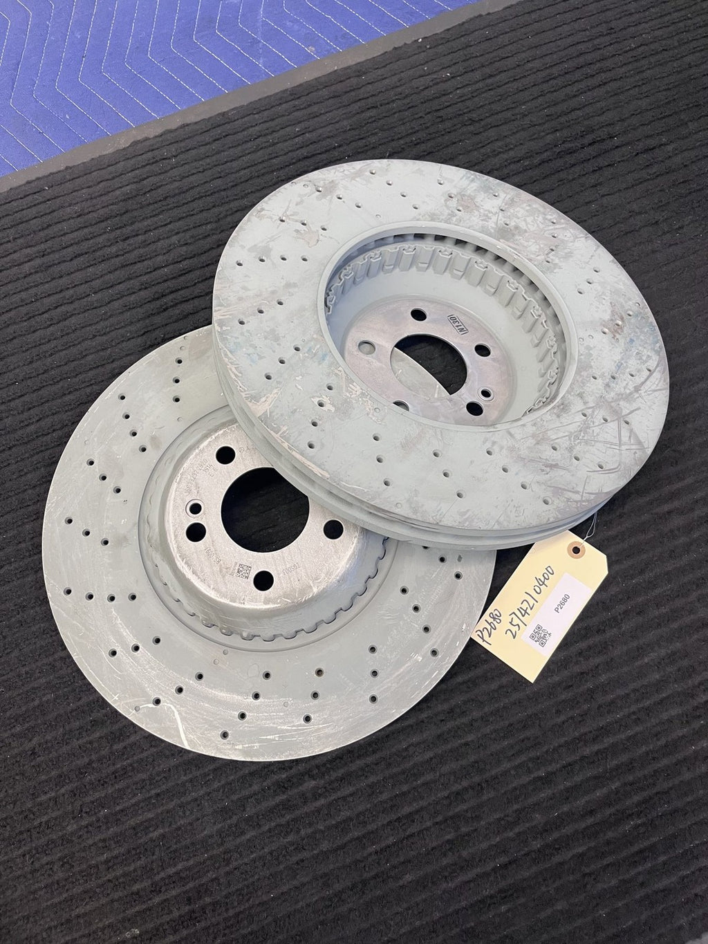 2019-2023 Mercedes-Benz E53 2019-2021 CLS53 Front Brake Rotor Pair OEM A2574210400 - eBay image 1
