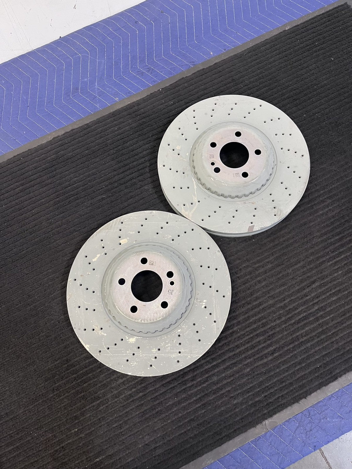 2014-2021 Mercedes-Benz S450 S550 S560 Front Drilled Rotor Pair OEM A2224215100 - eBay image 5
