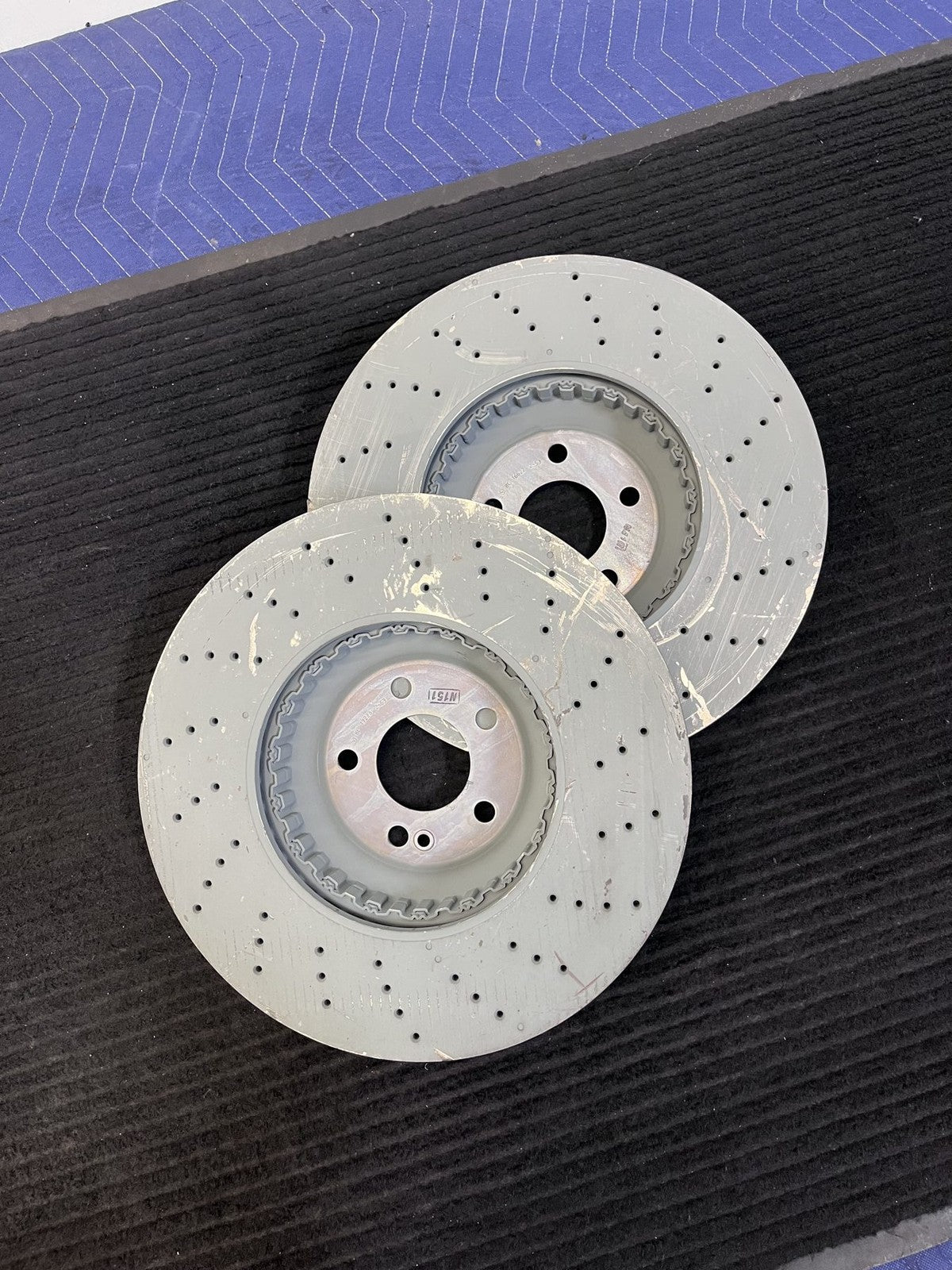 2014-2021 Mercedes-Benz S450 S550 S560 Front Drilled Rotor Pair OEM A2224215100 - eBay image 4