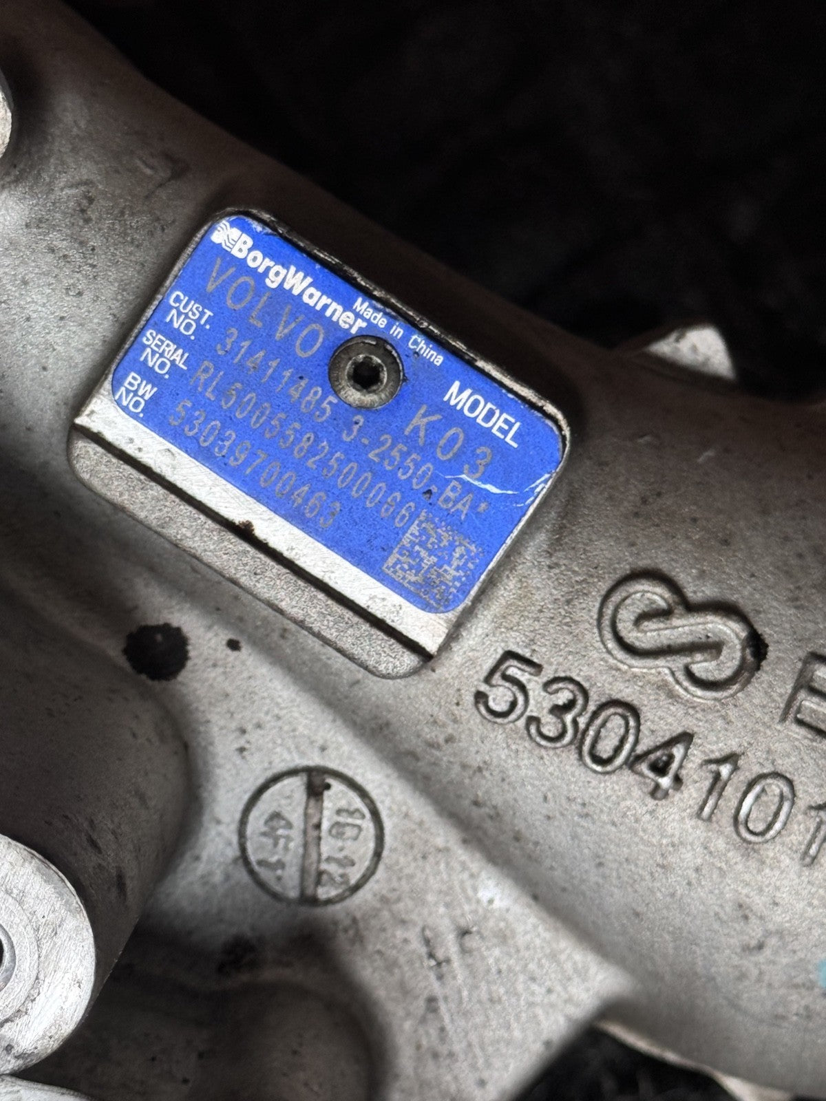 Turbocharger K03 for Volvo S60 S80 V60 XC60 XC70 2.0L T5 2014-2022 OEM 31411485 - eBay image 7