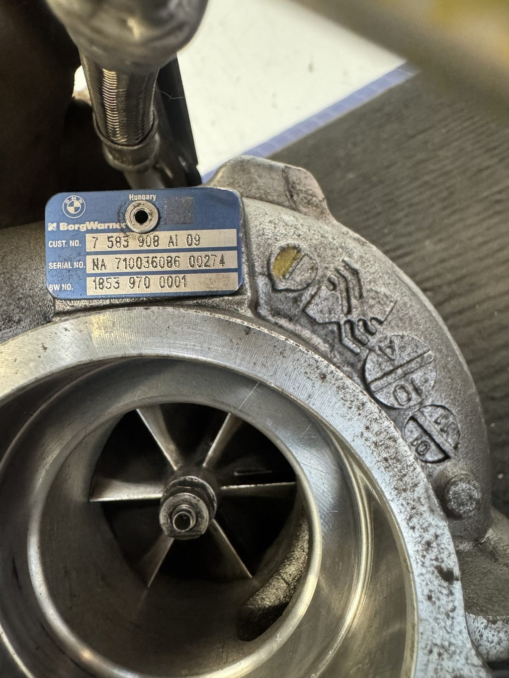 BMW 535i 640i N55 3.0L Turbocharger w/ Exhaust Manifold OEM 11657583908 - eBay image 2