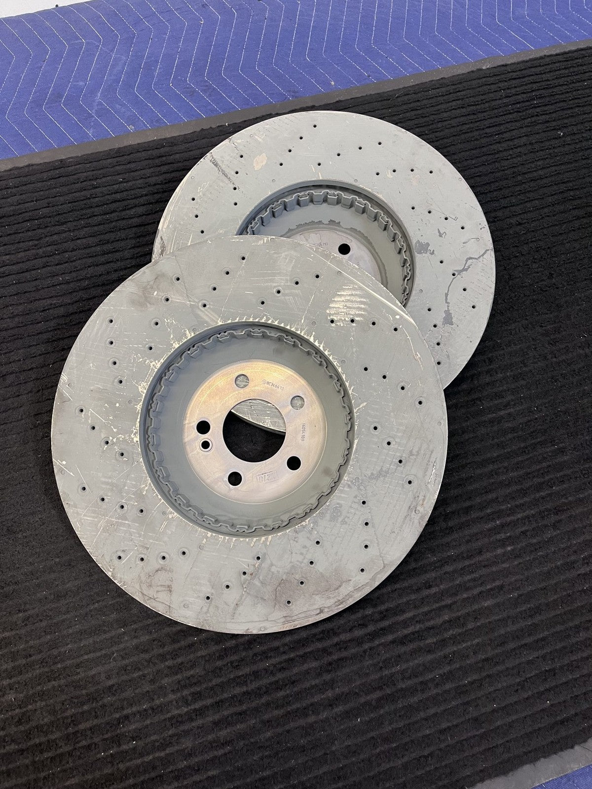 2021-2026 Mercedes-Benz S500 S580 S580e S680 Front Drilled Rotor Pair OEM A2234214500 - eBay image 4