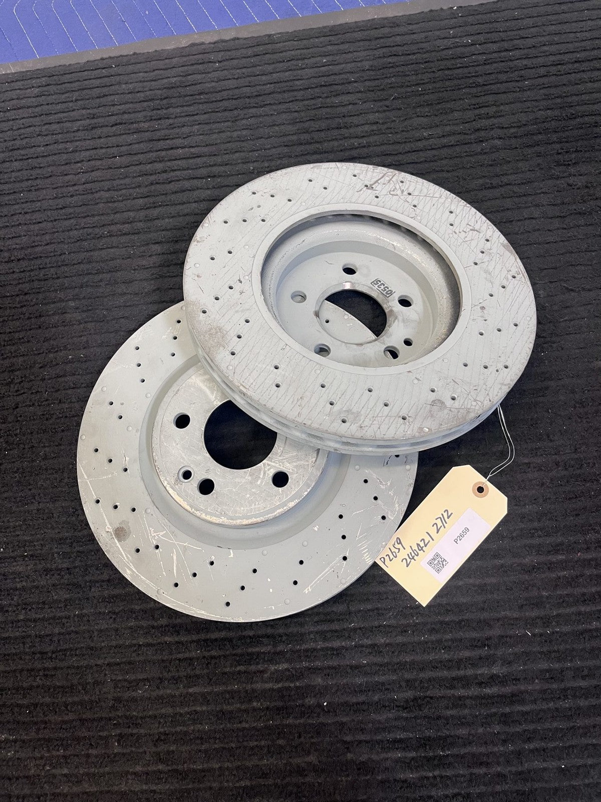 2014-20 Mercedes-Benz CLA250 GLA250 Front Brake Rotor Pair OEM A246421271290 - eBay image 1