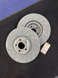 2013-2020 Mercedes-Benz SL400 SL450 SL550 Front Drilled Rotor Pair OEM A2314211312 - eBay image 1
