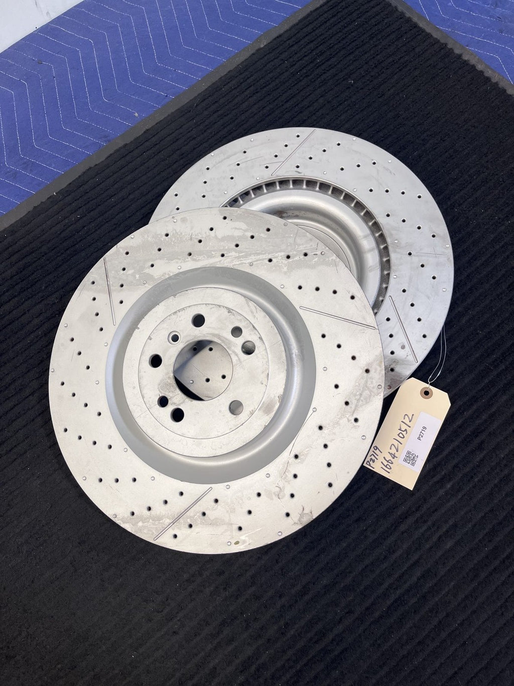 2012-2019 Mercedes-Benz ML63 GL63 GLE63 GLS63 AMG Front Rotor Pair OEM A1664210512 - eBay image 1
