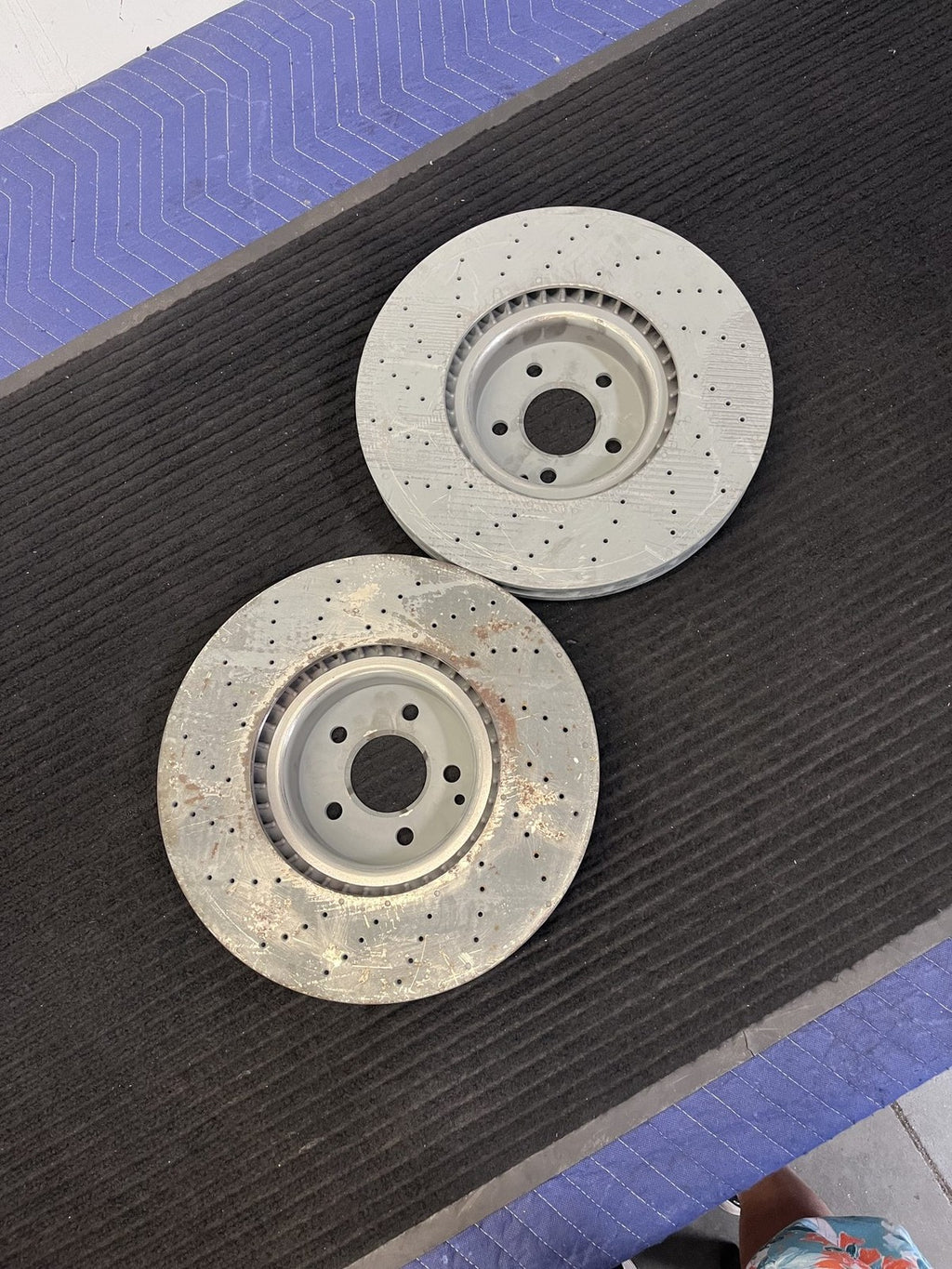 2013-2020 Mercedes-Benz SL400 SL450 SL550 Front Drilled Rotor Pair OEM A2314211312 - eBay image 3