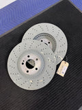 2014-2021 Mercedes-Benz S450 S550 S560 Front Drilled Rotor Pair OEM A2224215100 - eBay image 1