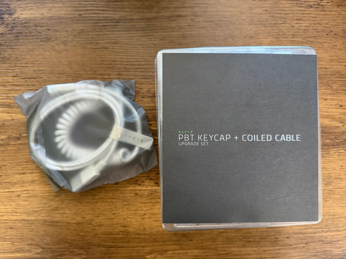 Razer PBT Keycap + Coiled Cable Upgrade Set - White | RC21-01490900-R3M1 - eBay image 3