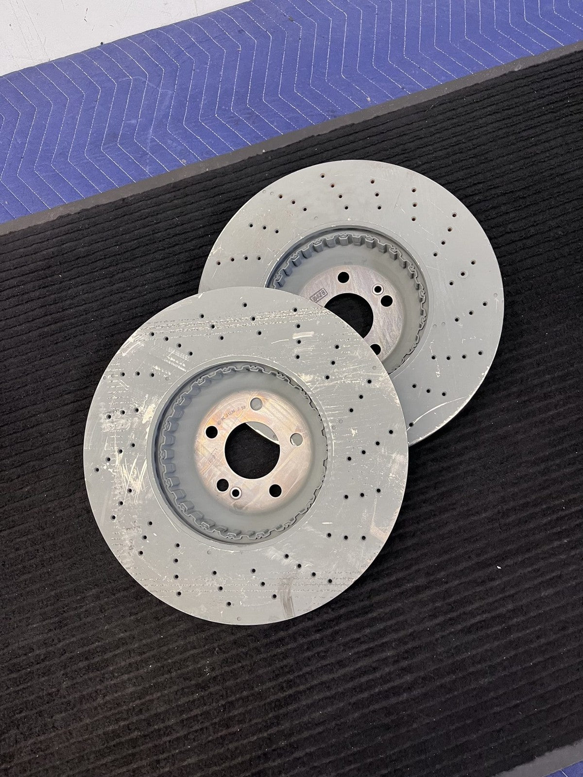 2014-2021 Mercedes-Benz S450 S550 S560 Front Drilled Rotor Pair OEM A2224215100 - eBay image 3