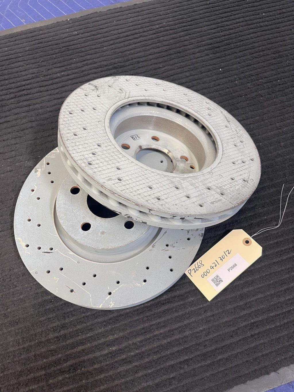 2008-2015 Mercedes-Benz C350 2014-2016 E350 Front Rotor Pair OEM A0004213012 - eBay image 1
