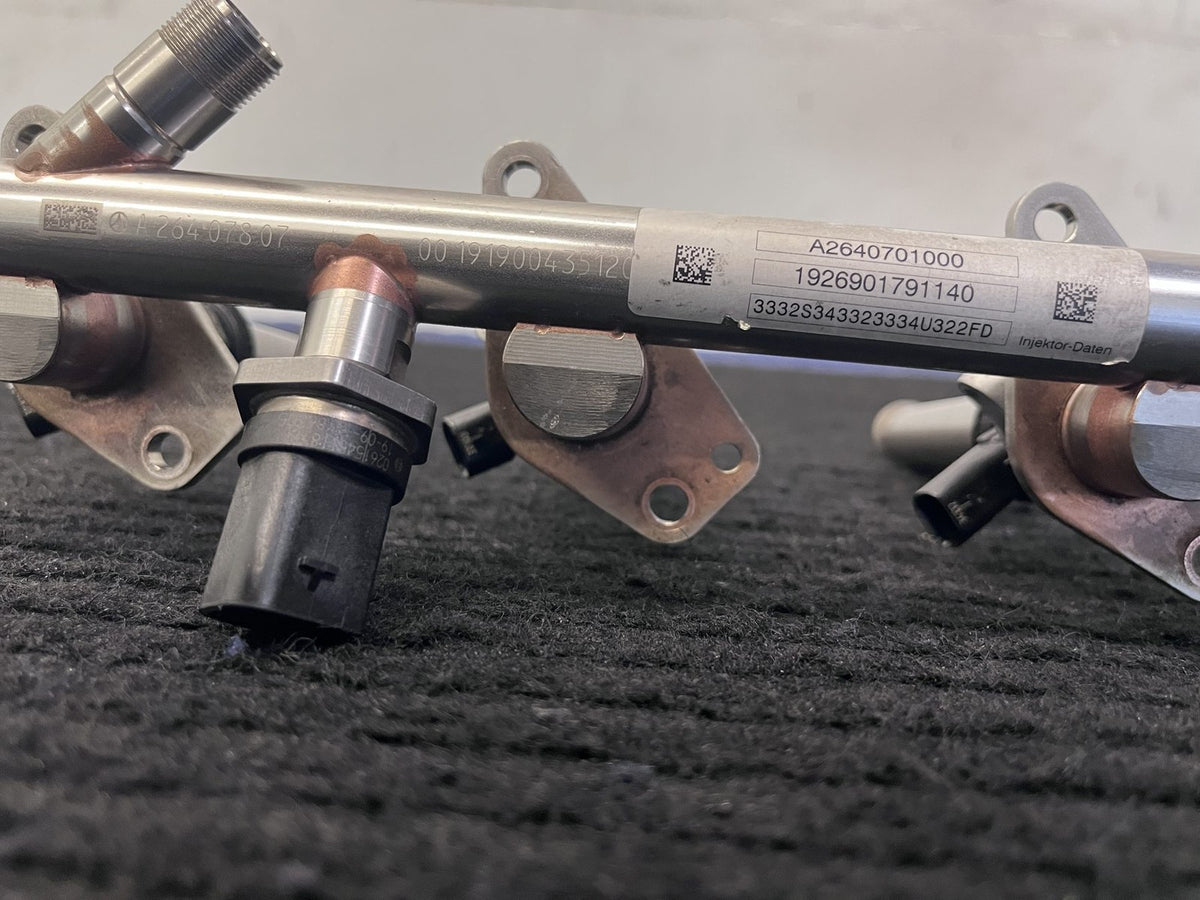 2019-2023 Mercedes-Benz C300 GLC300 E350 Fuel Rail 4 Injectors OEM A2640701000 - eBay image 2