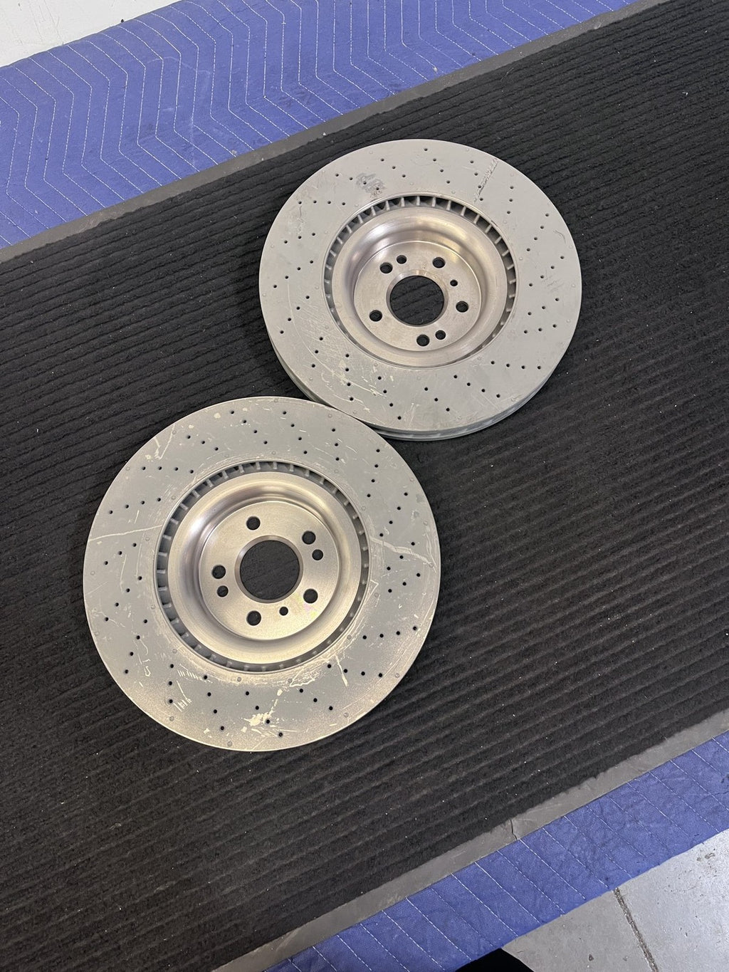 2012-2019 Mercedes-Benz Ml Gl Gle Gls Front Drilled Brake Rotors Pair OEM A1664211600 - eBay image 3