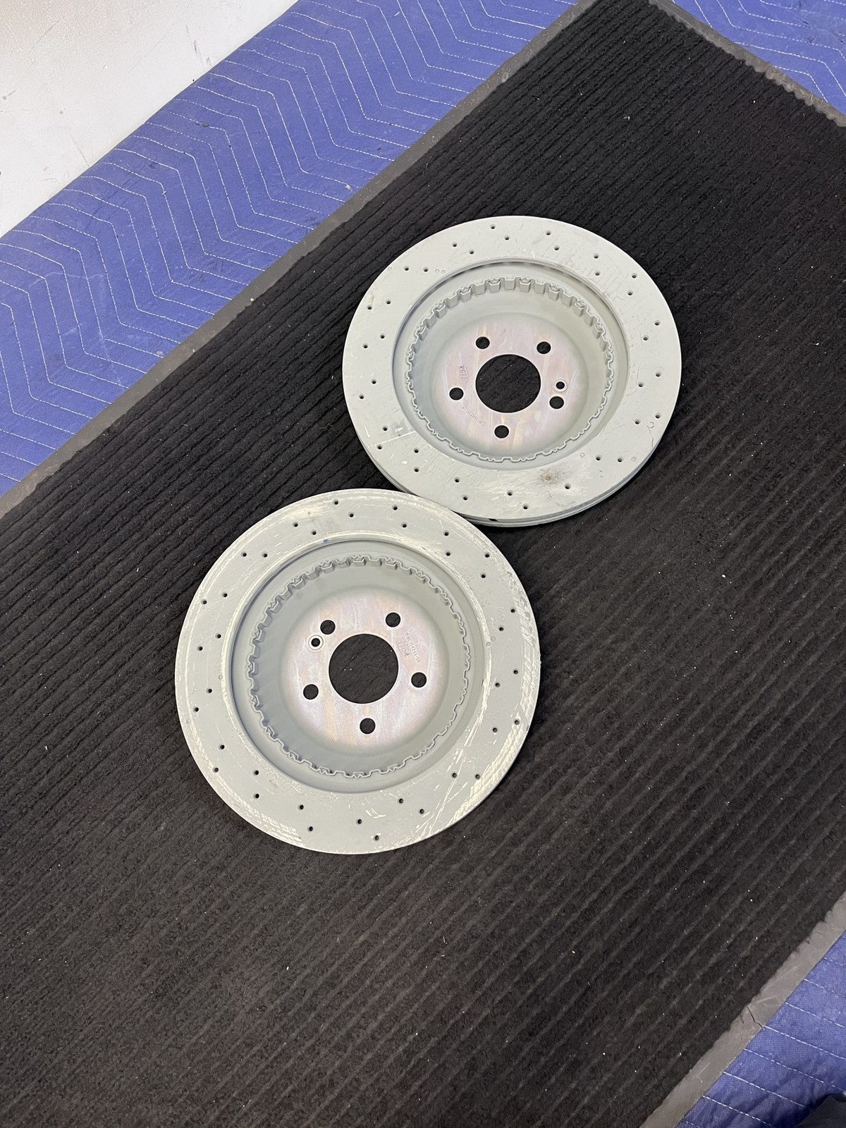 2014-2021 Mercedes-Benz S450 S550 S560 Rear Drilled Brake Rotors Pair OEM A2224231400 - eBay image 2