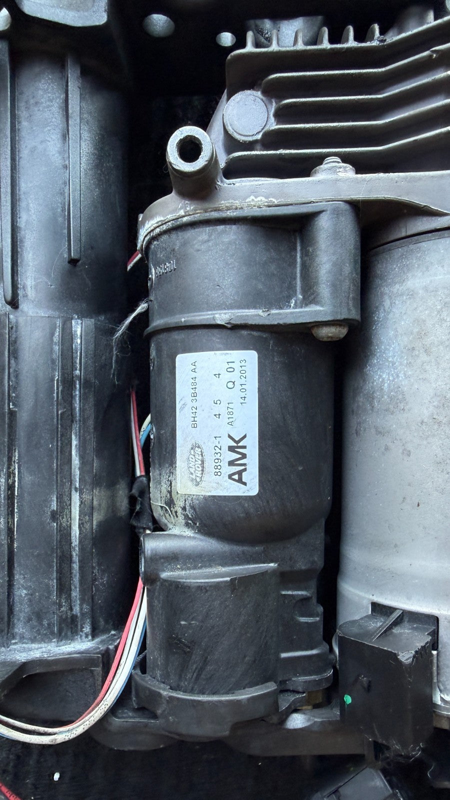 2010-2013 Range Rover L322 Air Suspension Compressor Pump OEM BH423B484AA - eBay image 2