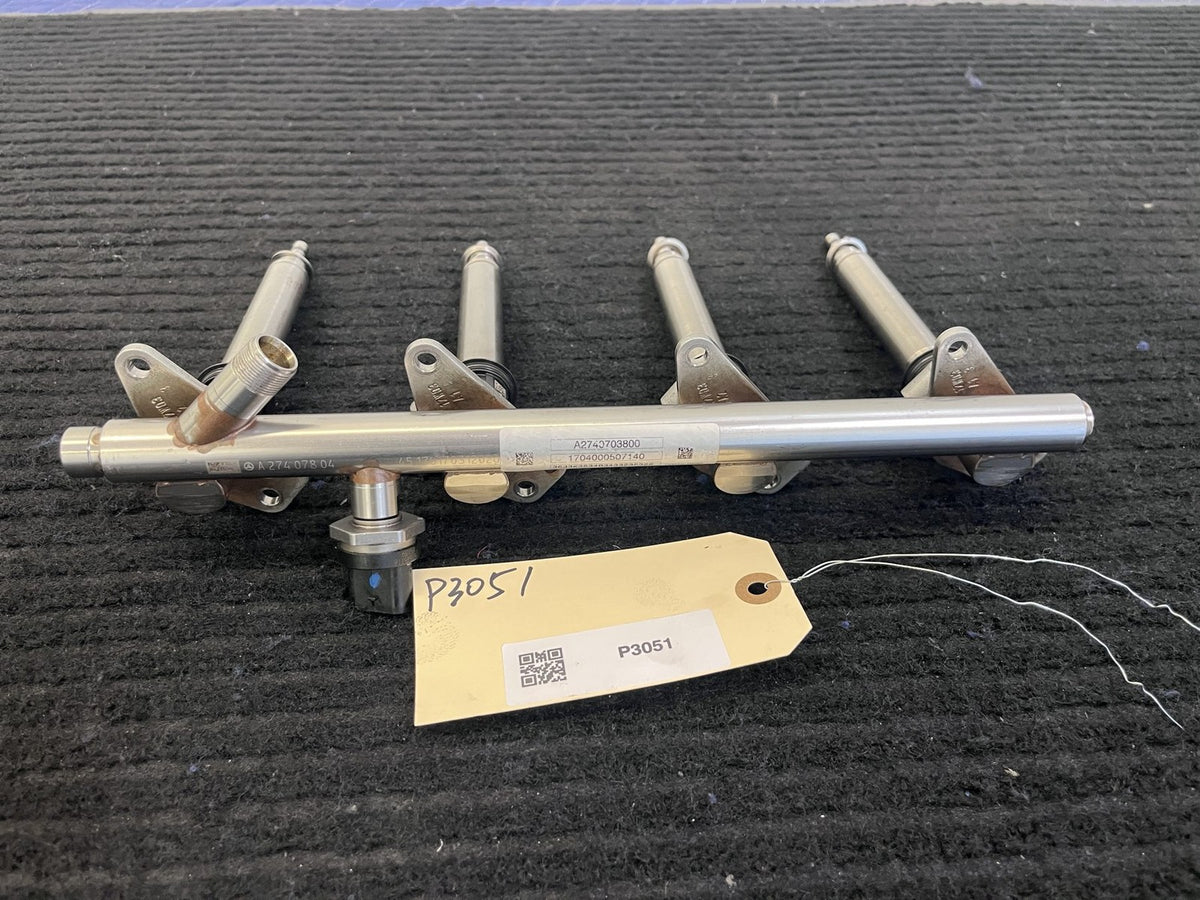 2015-2019 Mercedes-Benz C300 GLC300 E300 Fuel Rail 4 Injectors OEM A2740703800 - eBay image 1