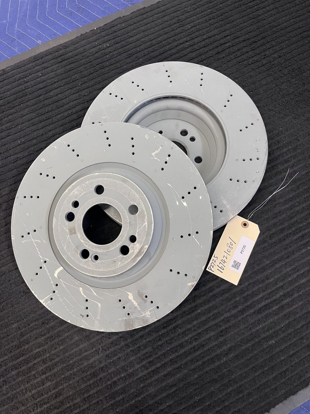 2020-2023 Mercedes-Benz GLE350 Front Drilled Brake Rotors Pair OEM A1674210801 - eBay image 1