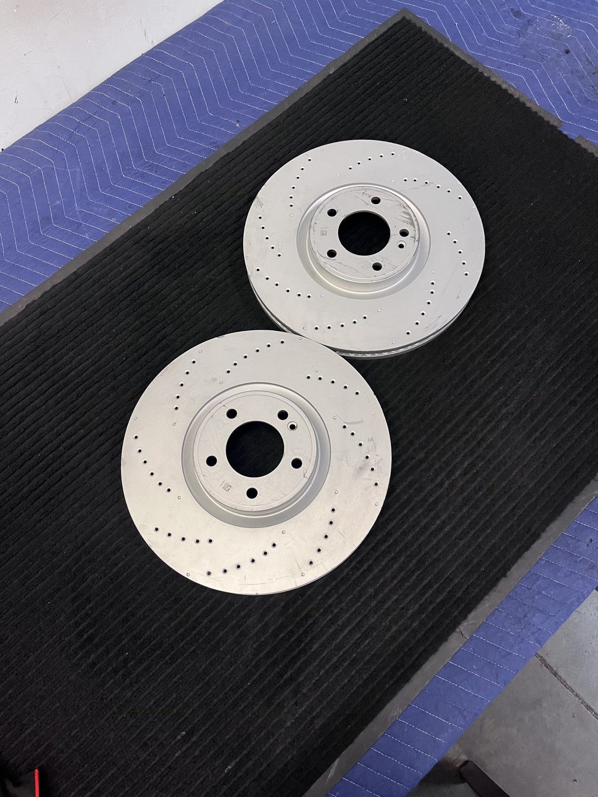 2019-2025 Mercedes-Benz G63 AMG Front Drilled Brake Rotors Pair OEM A4634210500 - eBay image 3