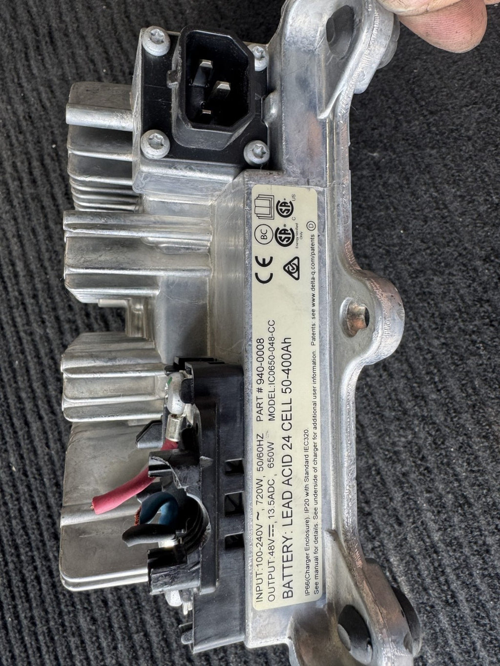OEM Delta-Q IC650 48V 13.5A 650W Golf Cart Battery Charger P/N 940-0008 - eBay image 3