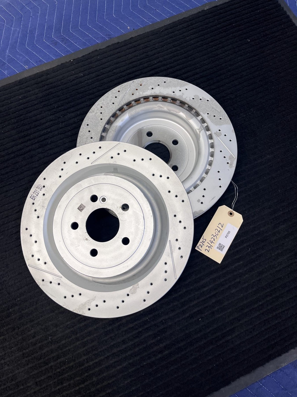 2013-2023 Mercedes-Benz C63 SL63 SL65 AMG Gt Rear Rotors Pair OEM A2314230212 - eBay image 1