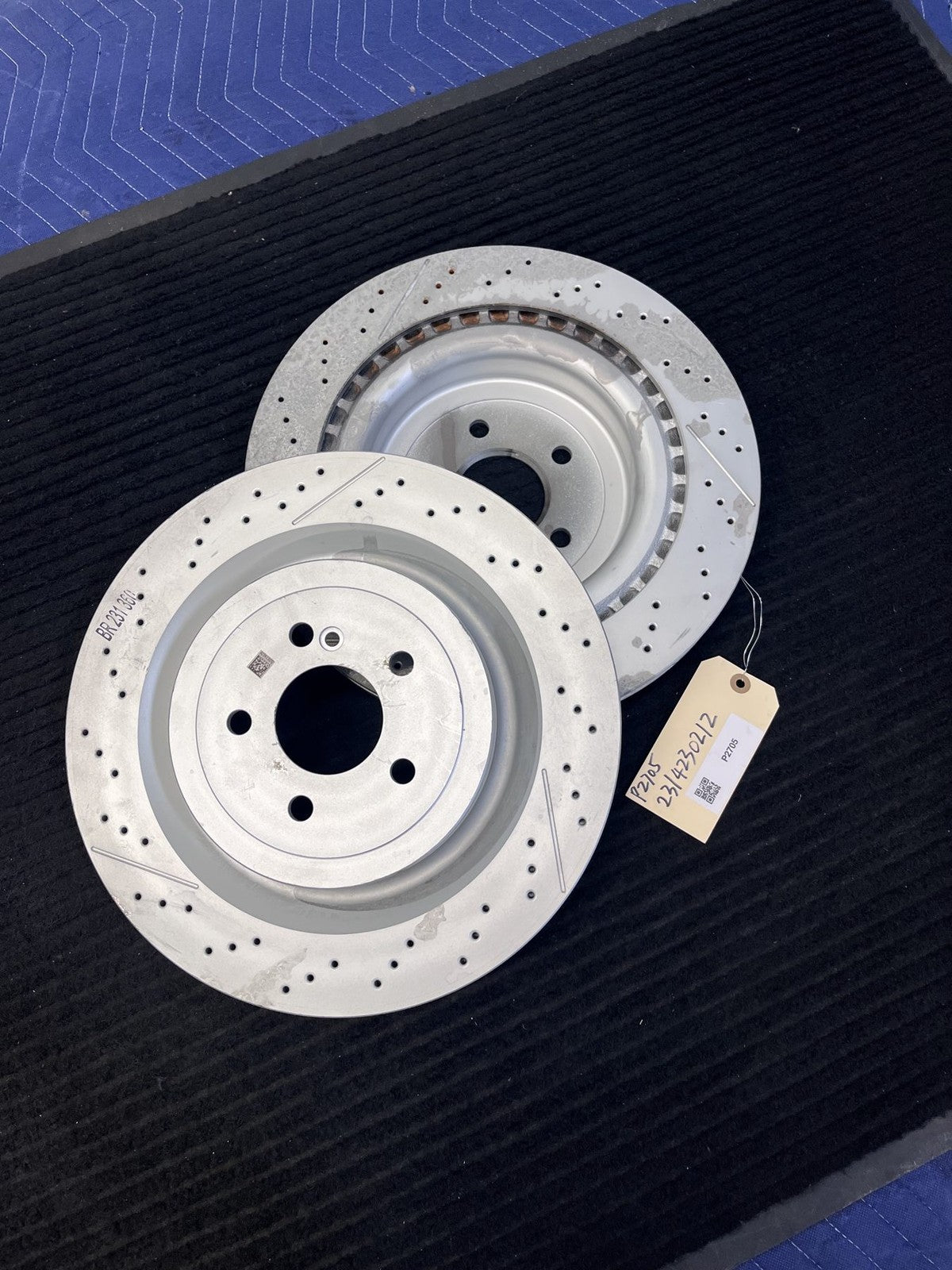2013-2023 Mercedes-Benz C63 SL63 SL65 AMG Gt Rear Rotors Pair OEM A2314230212 - eBay image 1
