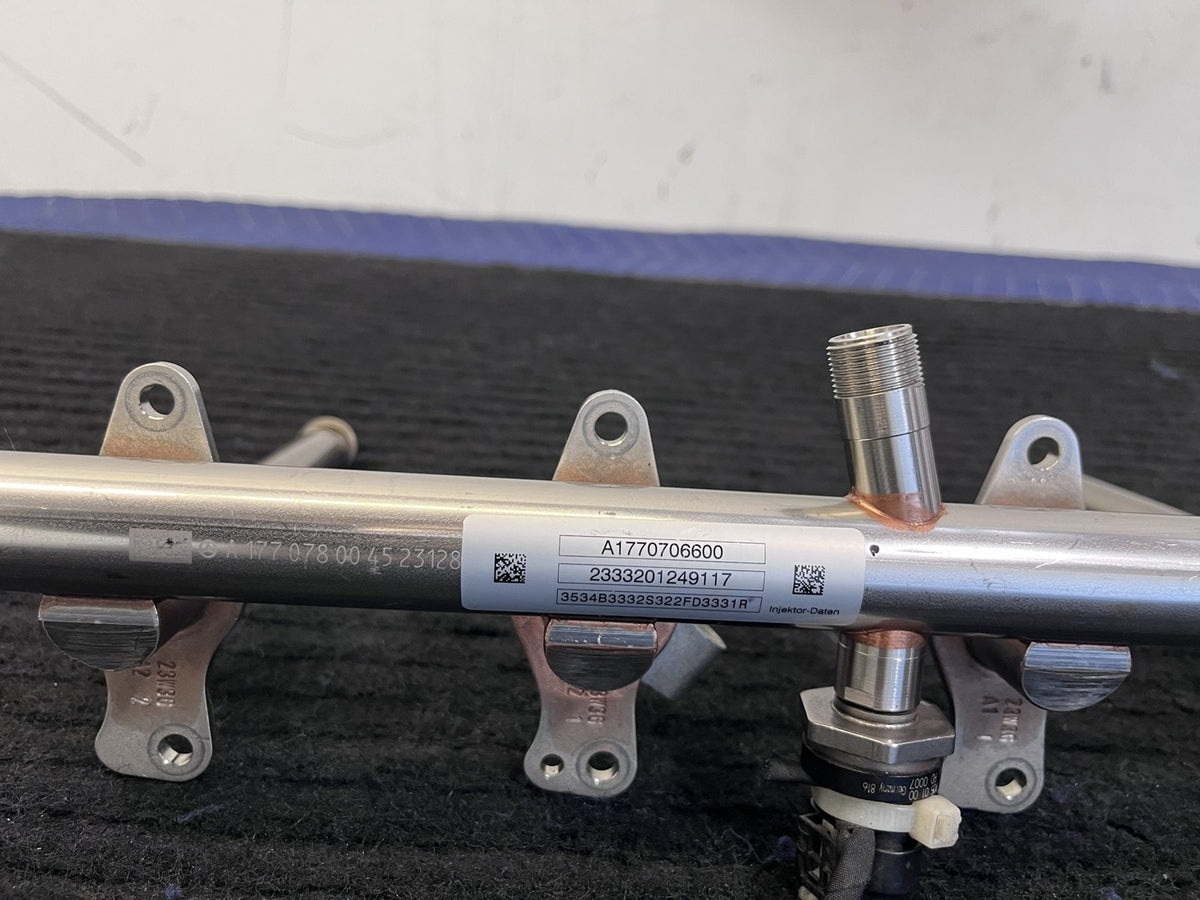 2015-2021 Mercedes-Benz AMG M177 V8 Fuel Rail 2 Injectors OEM A1770706600 - eBay image 2